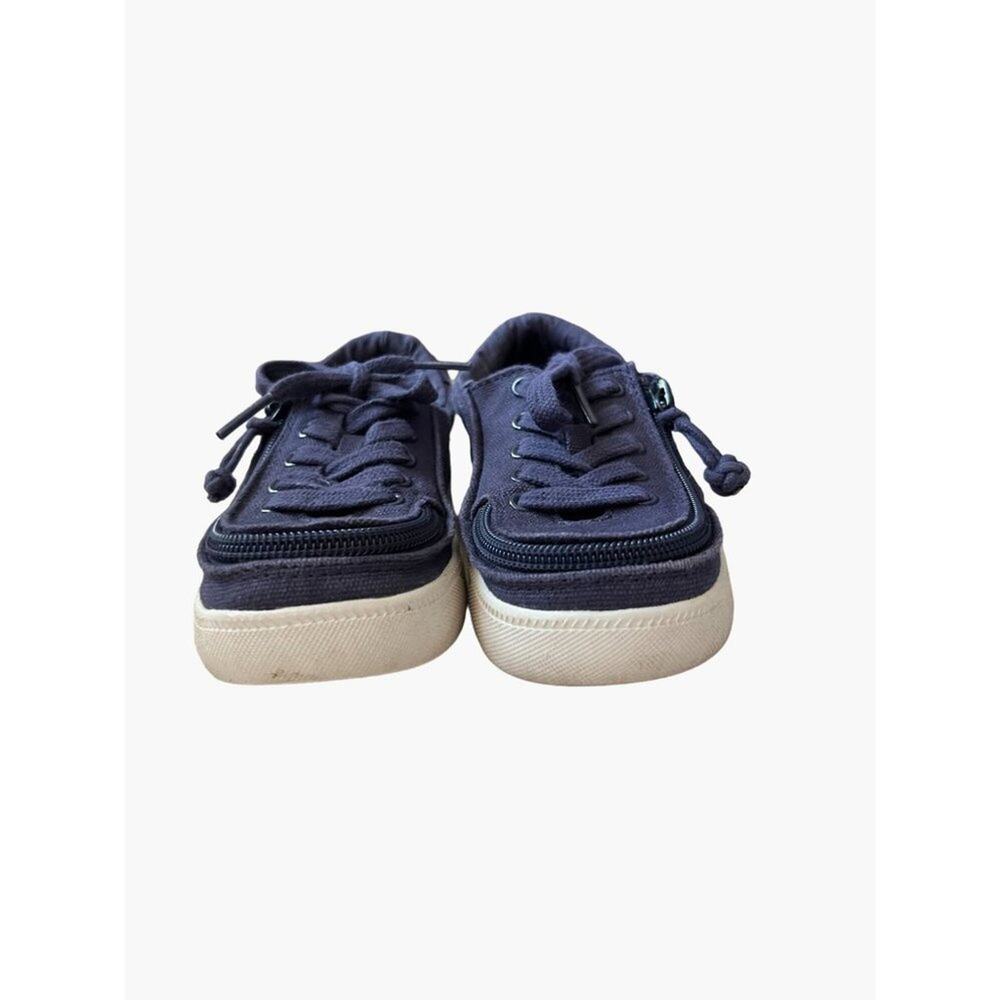 Billy Goat Zip Around Sneakers Boys Size 11 Medium Navy Blue Rubber Sole Smoke f